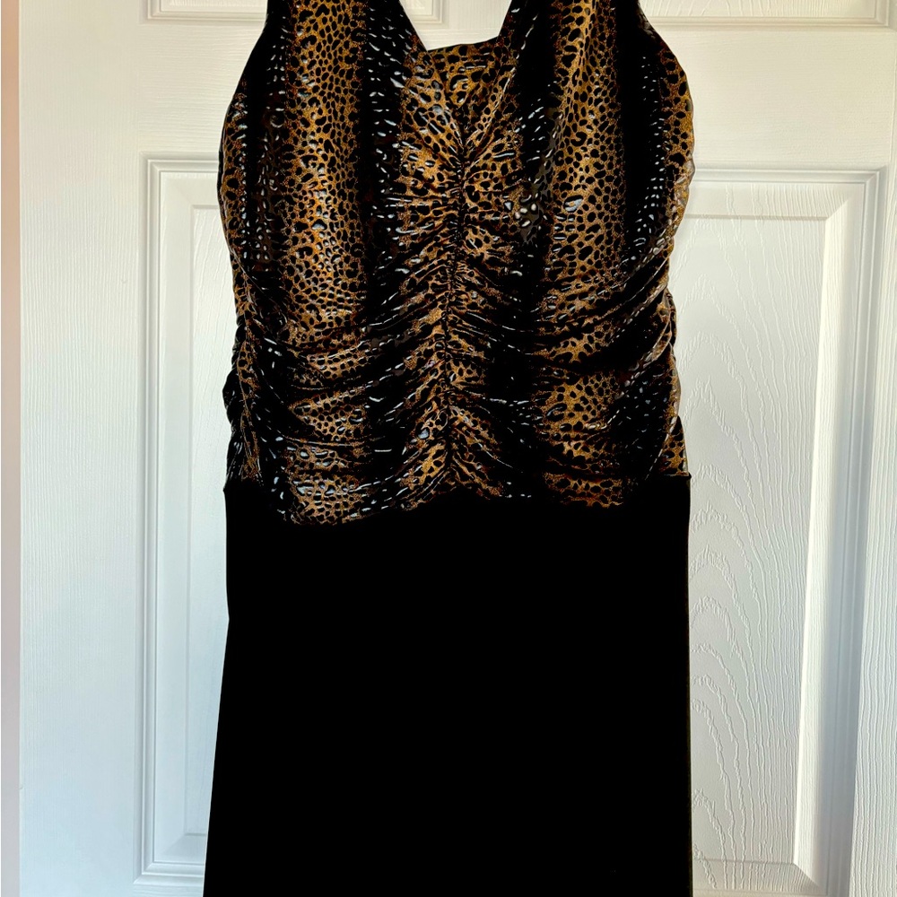 Frank Lyman| Royal Purple Stretch Formal Dress Polyester Spandex mix